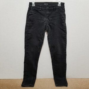 WHBM jeans XS Noir Black Skinny Ankle denim straight fit low rise 570053924
